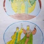 نقاشی با موضوع عید غدیر کاری از محدثه حسینی ۱۲ ساله از مشهد نقاشی با موضوع عید غدیر کاری از محدثه حسینی 12 ساله از مشهد